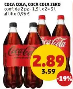 PENNY Coca cola, coca cola zero offerta