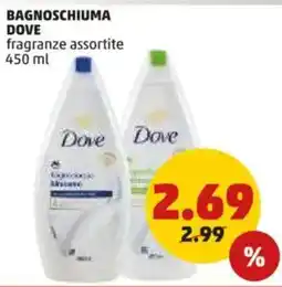 PENNY Bagnoschiuma DOVE fragranze assortite offerta