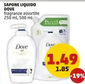 PENNY Sapone liquido DOVE offerta