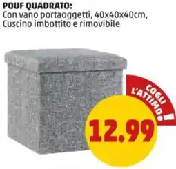 PENNY Pouf quadrato offerta