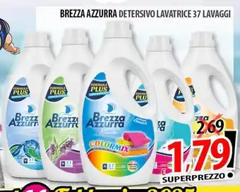 Il Genio Supermercato Brezza azzurra detersivo lavatrice 37 lavaggi offerta