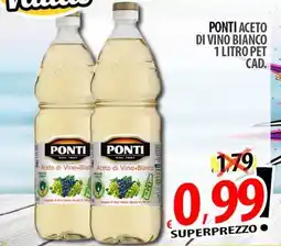 Il Genio Supermercato Ponti aceto di vino bianco offerta