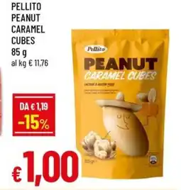 Famila PELLITO Peanut caramel cubes offerta