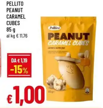 Famila PELLITO Peanut caramel cubes offerta