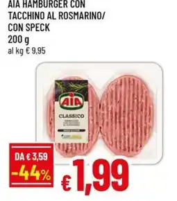 Famila AIA Hamburger con tacchino al rosmarino/ con speck offerta