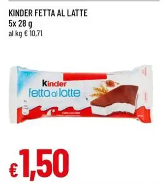 Famila KINDER Fetta al latte offerta