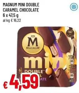 Famila MAGNUM mini double caramel chocolate offerta