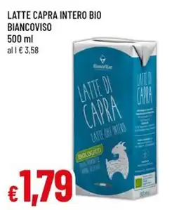 Famila Latte capra intero bio BIANCOVISO offerta