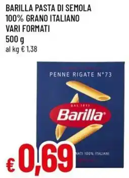 Famila BARILLA Pasta di semola 100% grano italiano vari formati offerta