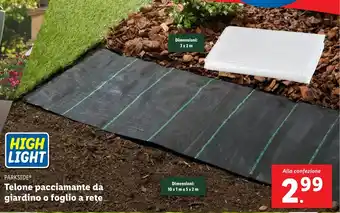 Lidl PARKSIDE Telone pacciamante da giardino o foglio a rete offerta