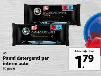 Lidl W5 Panni detergenti per interni auto offerta