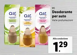 Lidl W5 Deodorante per auto offerta