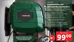 Lidl PARKSIDE Compressore con avvolgitubo automatico offerta