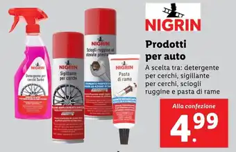 Lidl NIGRIN Prodotti per auto offerta