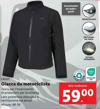 Lidl CRIVIT Giacca da motociclista offerta