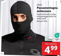 Lidl CRIVIT Passamontagna sottocasco offerta