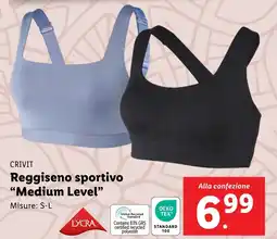 Lidl CRIVIT Reggiseno sportivo "Medium Level" offerta