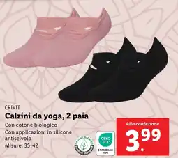 Lidl CRIVIT Calzini da yoga, 2 paia offerta