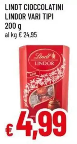 Famila LINDT Cioccolatini lindor vari tipi offerta