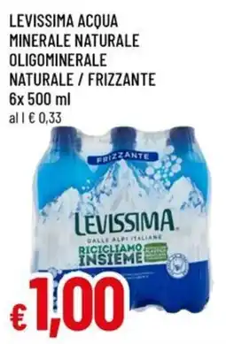 Famila LEVISSIMA Acqua minerale naturale oligominerale naturale / frizzante offerta