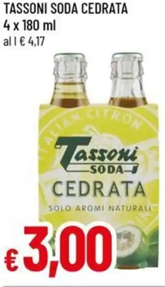 Famila TASSONI Soda cedrata offerta