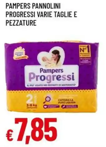 Famila PAMPERS Pannolini progressi varie taglie e pezzature offerta