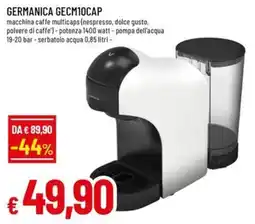 Famila GERMANICA GECM10CAP macchina caffe multicaps offerta