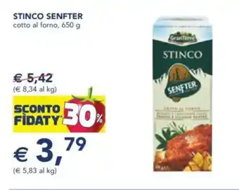 Esselunga STINCO SENFTER cotto al forno offerta