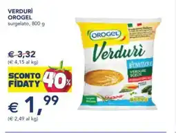 Esselunga Verdurì OROGEL offerta