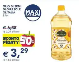 Esselunga Olio di semi di girasole OLITALIA offerta