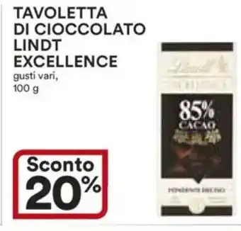 Ipercoop Tavoletta di cioccolato LINDT EXCELLENCE offerta