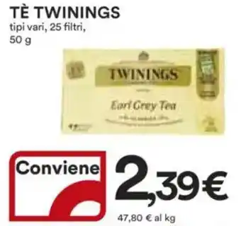 Ipercoop Tè TWININGS offerta