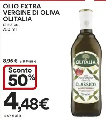 Ipercoop Olio extra vergine di oliva OLITALIA offerta