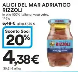 Ipercoop Alici del mar adriatico RIZZOLI offerta