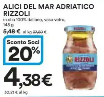 Ipercoop Alici del mar adriatico RIZZOLI offerta