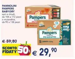 Esselunga Pannolini pampers baby-dry offerta