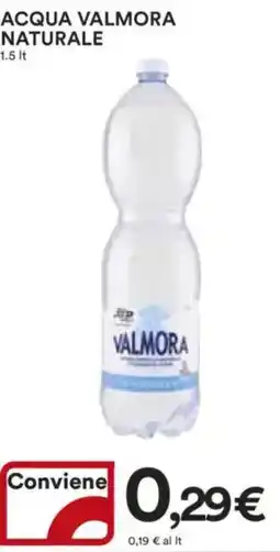 Ipercoop Acqua valmora naturale offerta