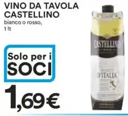 Ipercoop Vino da tavola CASTELLINO offerta