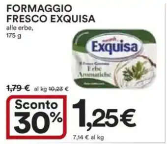 Ipercoop Formaggio fresco EXQUISA offerta