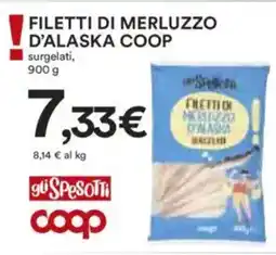 Ipercoop Filetti di merluzzo d'alaska COOP offerta