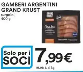 Ipercoop Gamberi argentini GRAND KRUST offerta