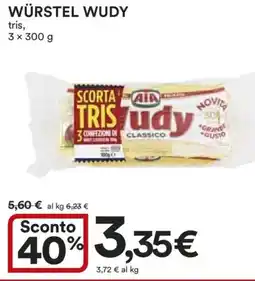 Ipercoop Würstel WUDY offerta