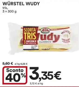 Ipercoop Würstel WUDY offerta