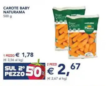 Esselunga Carote baby NATURAMA offerta