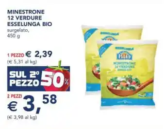 Esselunga Minestrone 12 verdure ESSELUNGA BIO offerta