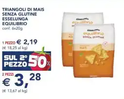 Esselunga Triangoli di mais senza glutine ESSELUNGA EQUILIBRIO offerta