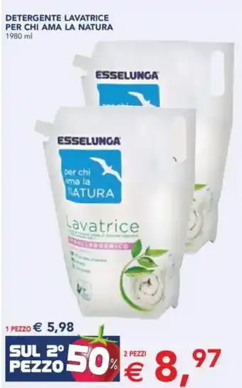 Esselunga Detergente lavatrice per chi ama la natura offerta