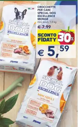 Esselunga Crocchette per cani special dog excellence MONGE offerta