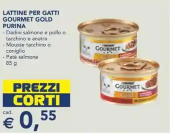 Esselunga Lattine per gatti gourmet gold PURINA offerta