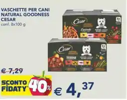 Esselunga Vaschette per cani natural goodness CESAR offerta